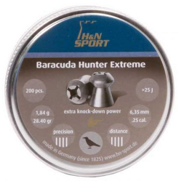 H&N Baracuda Hunter Extreme Pellets - .25